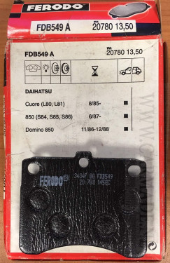 Remblokken Daihatsu Cuore 850 Domino