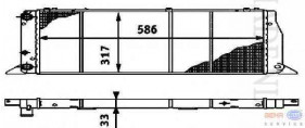 Radiateur Audi 80, 90, Coupe, Cabriolet