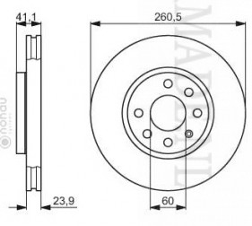 Remschijven set voor: Opel Corsa Combo Meriva Tigra