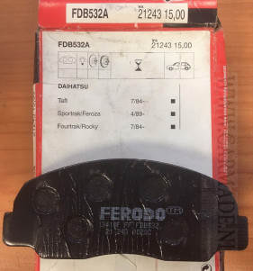 Remblokken Daihatsu Taft Feroza Rocky Mazda B-serie