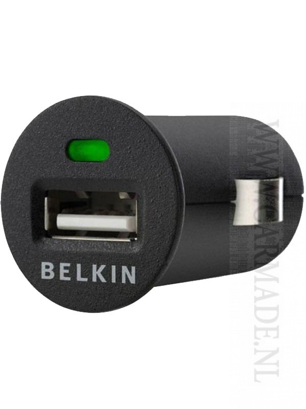 Miniatuur auto telefoon lader voor USB Belkin Carmade