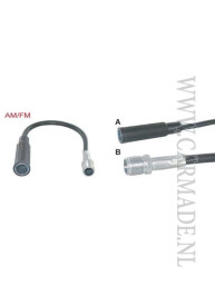 Antenne adapter kabel DIN Female - F-Schroef Female