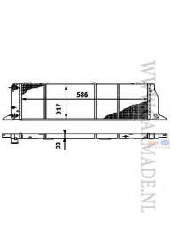 Radiateur Audi 80, 90, Coupe, Cabriolet