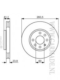 Remschijven set voor: Opel Corsa Combo Meriva Tigra