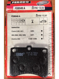 Remblokken Daihatsu Cuore 850 Domino